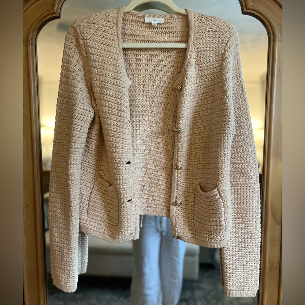 Chic Beige Button-Up Cardigan - image 2